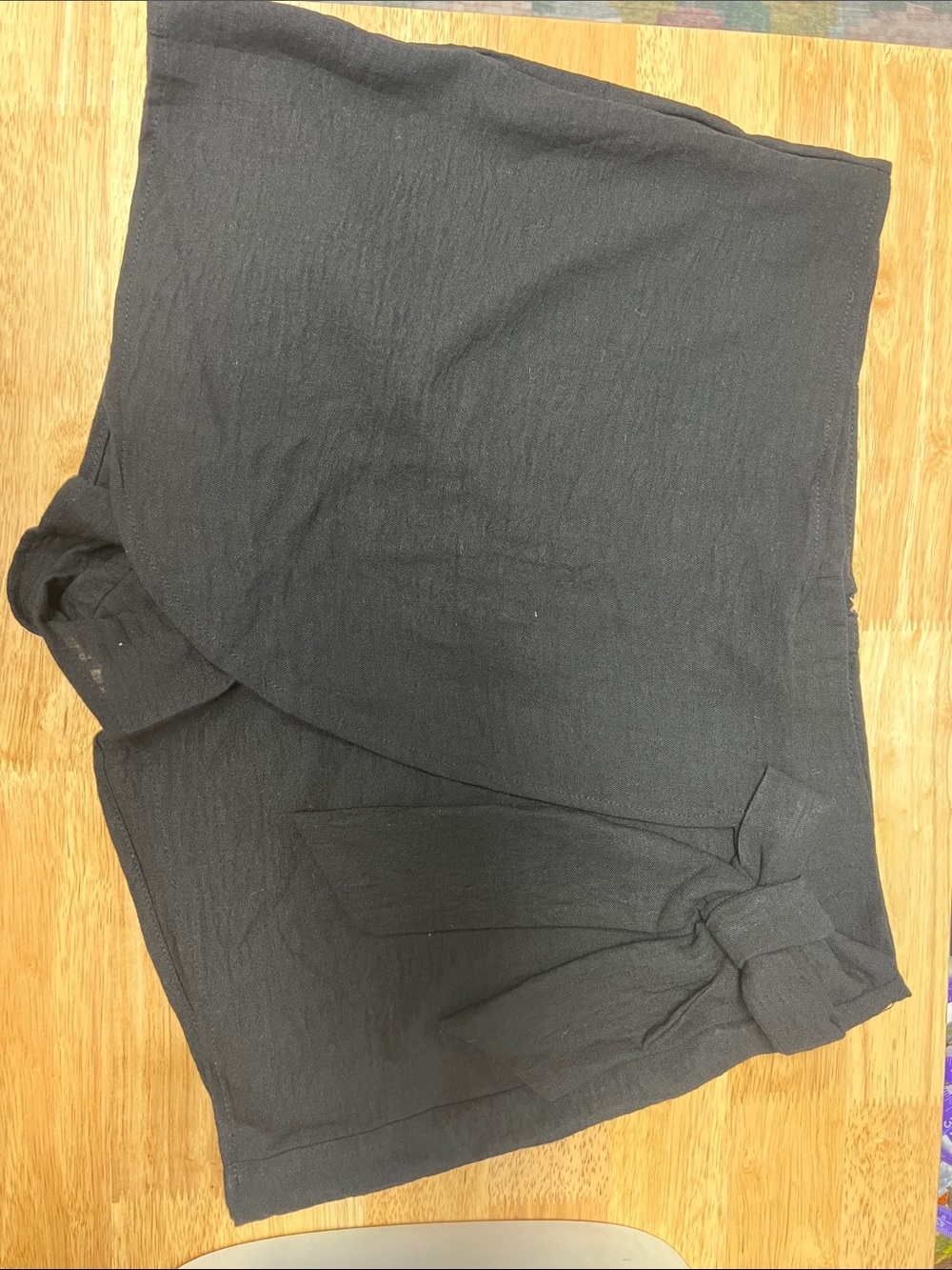 Active USA Black Women’s Skort Shorts with Side Tie